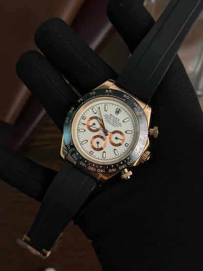 Daytona Rubber - Rosegold White