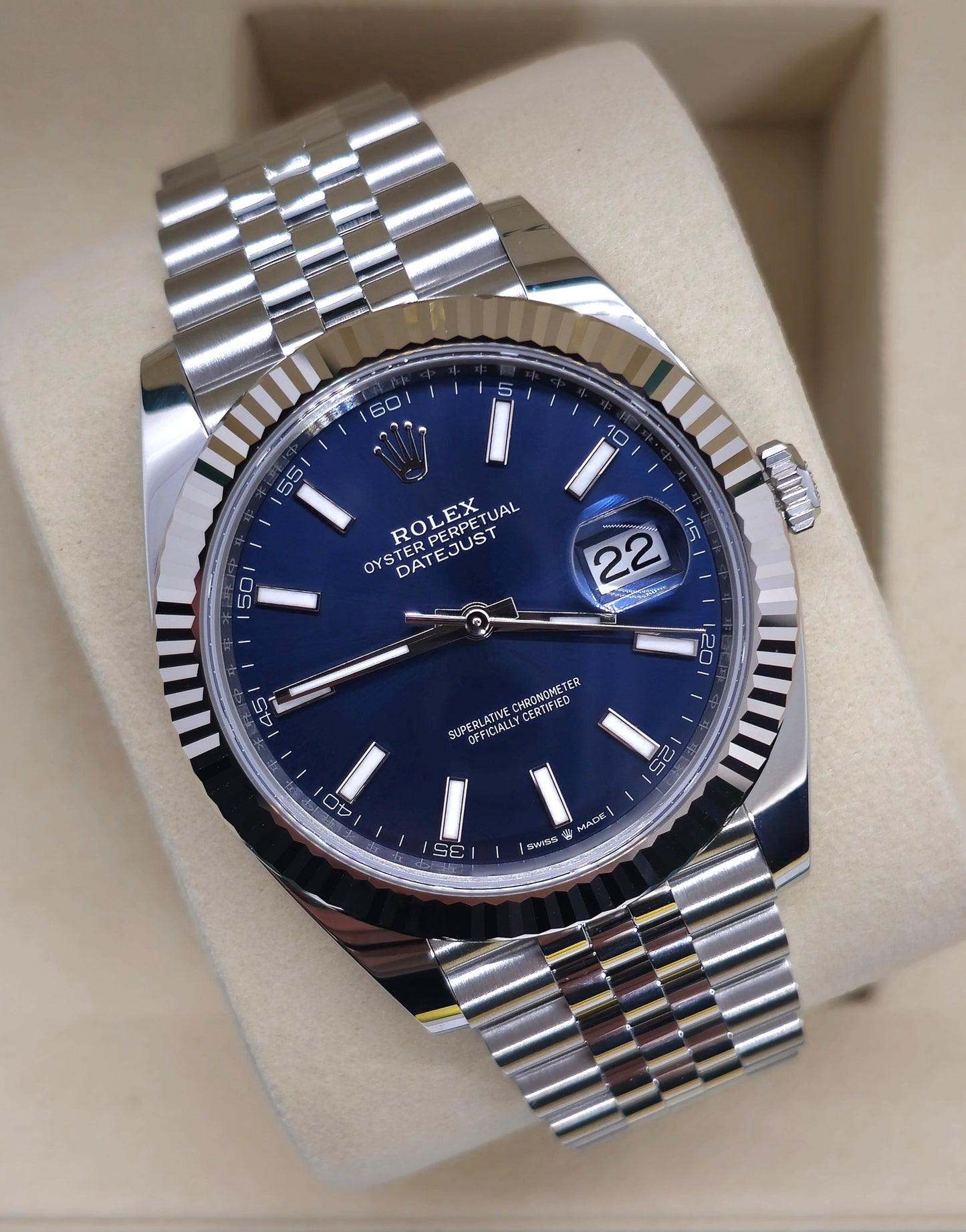 Datejust Silver Blue