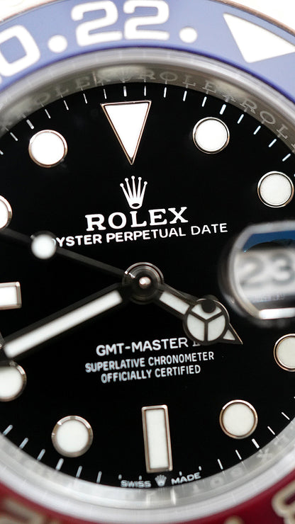 GMT Pepsi | Silver Jubilee Chain | Black Dial