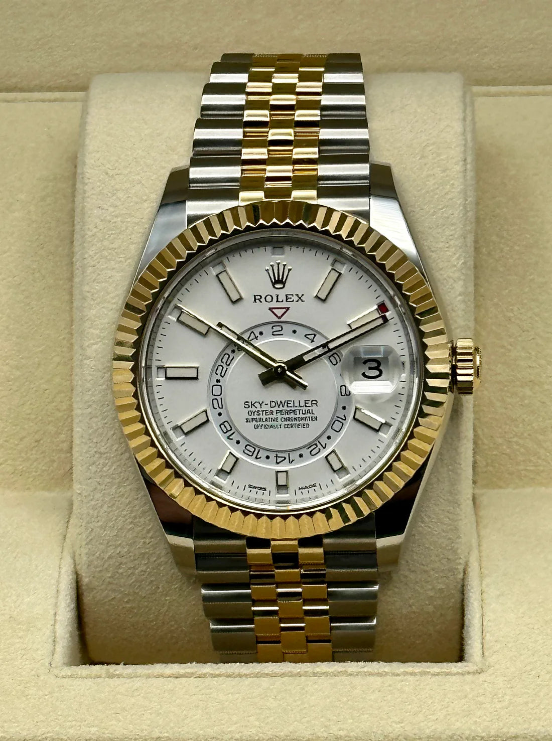 RLX Sky-Dweller White Dial