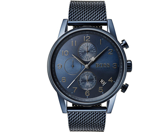 Hugo Boss GQ Edition Navigator Chronograph Gents Mesh Watch 1513538