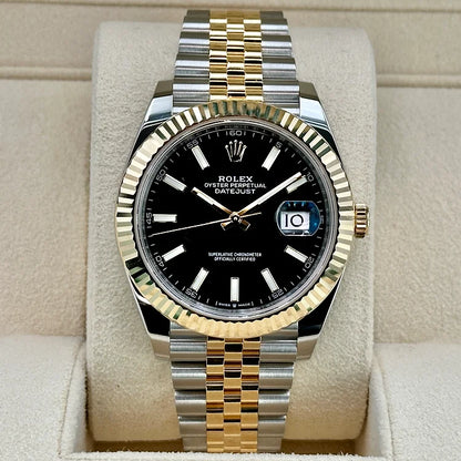 DateJust | Gold Two Tone | Black Dial