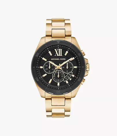 Michael Kors Brecken Chronograph Gold-Tone Stainless Steel Watch MK8848