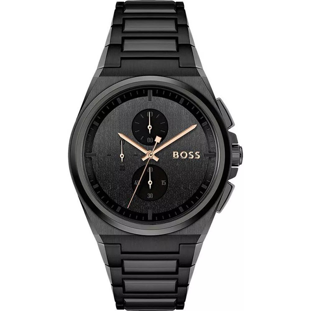 Hugo Boss Black Mens Chronograph Watch Steer 1514068