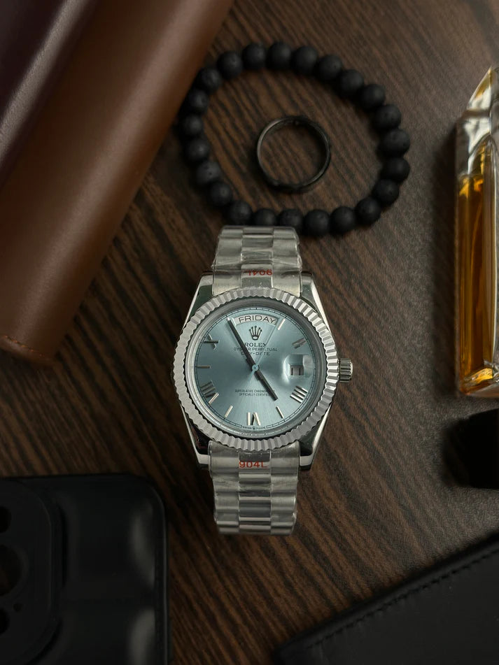 Datejust Silver Sky Blue Roman