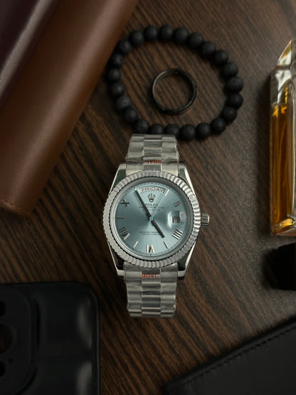 Datejust Silver Sky Blue Roman