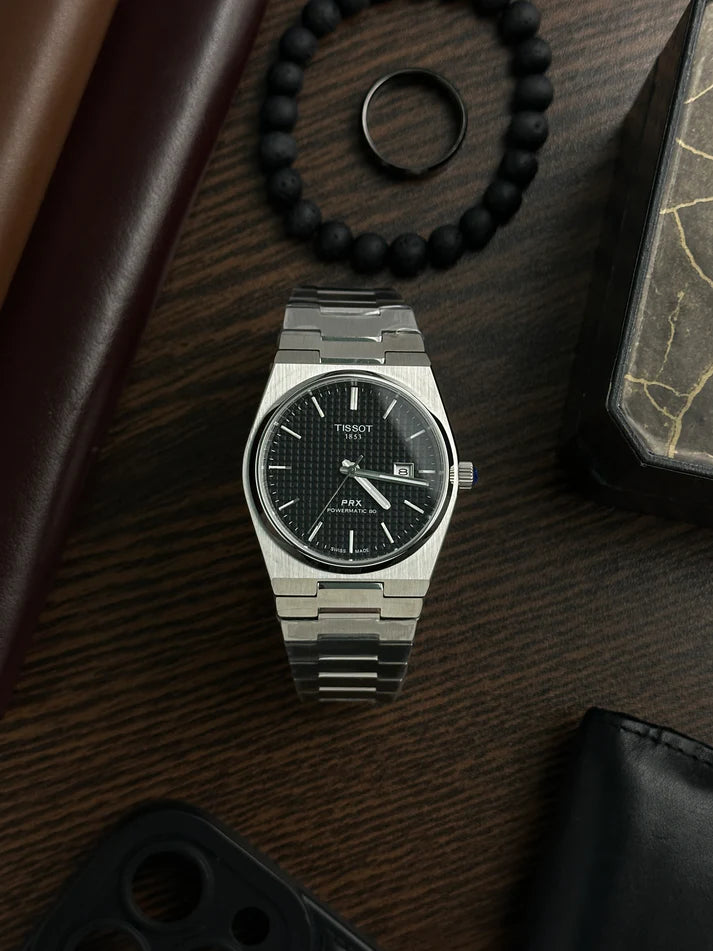 PRX texture black dial