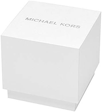 Michael Kors MK7153 Metal Blue-Dial Round Analog Watch for Men - Silver, bracelet