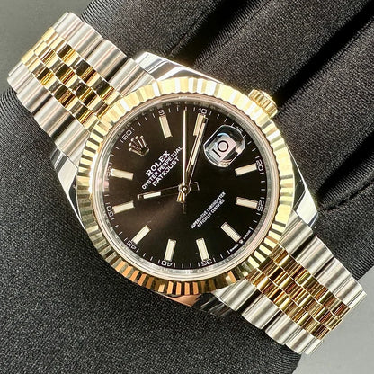 DateJust | Gold Two Tone | Black Dial